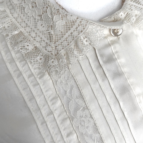 VINTAGE 1950s {lace} blouse - Picture 2 of 7